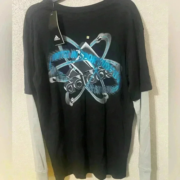 Adidas Atomic Layered Tee L (14/16) NWT - Picture 3 of 5